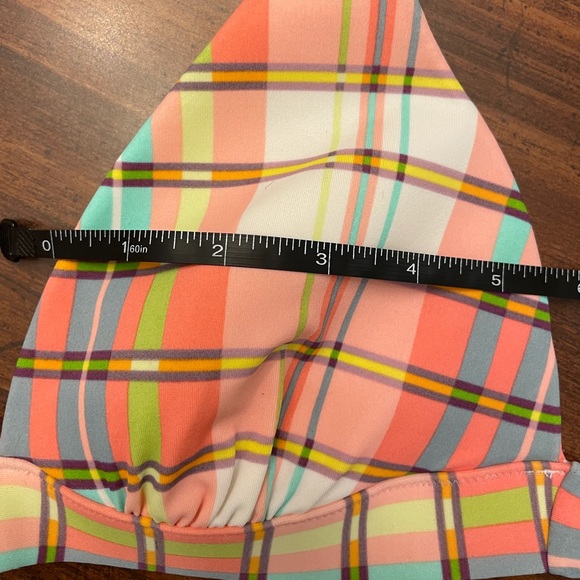 🌺HPx2🍹CUTE!! VS Plaid Halter Bikini Tie-Up Top - Picture 7 of 10